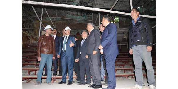 Vali Ayhan'dan Şantiye Ziyareti